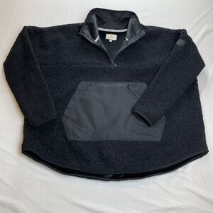 Tnuck Sport Black Cady Fleece Quarter Zip Pullover Sweatshirt Black XS/S Tuckern